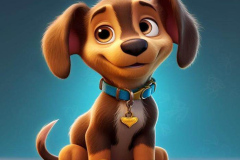 Ảnh chó hoạt hình ngộ nghĩnh cute
