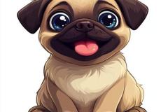 1_anh-cho-pug-mat-xe-chibi-cute-1