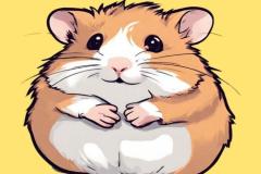 Ảnh chuột hamster chibi đáng yêu