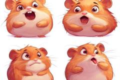 Ảnh chuột hamster chibi đáng yêu