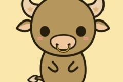 Hình ảnh con bò cute đáng yêu