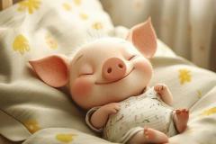Ảnh con heo hoạt hình đáng yêu