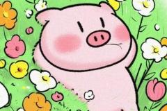 Ảnh con heo hồng cute đáng yêu