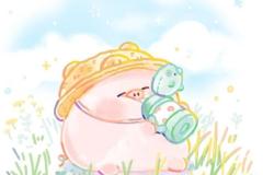 Ảnh con heo hồng cute đáng yêu