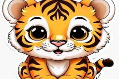 Ảnh con hổ chibi đáng yêu ngộ nghĩnh