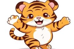 Ảnh con hổ cute đáng yêu