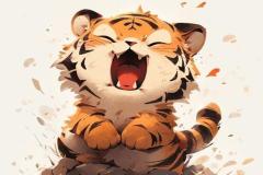 Ảnh con hổ cute đáng yêu