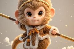 Hình ảnh con khỉ chibi, anime đáng yêu