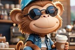 Ảnh con khỉ cute cực ngầu