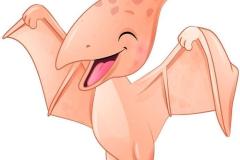Hình ảnh con khủng long bay chibi anime dễ thương