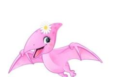 Hình ảnh con khủng long bay chibi anime dễ thương