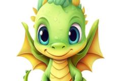 Hình ảnh con khủng long chibi đáng yêu