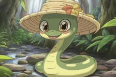 Ảnh con rắn cute chibi, anime cưng xỉu