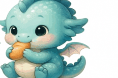 Ảnh con rồng cute đáng yêu