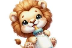 Hình ảnh con sư tử cute chibi đáng yêu