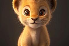 Hình ảnh con sư tử cute chibi đáng yêu