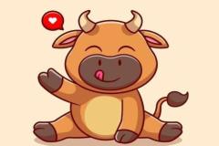 Ảnh con trâu chibi đáng yêu