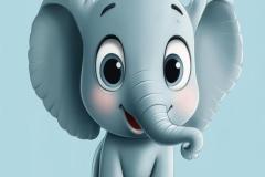 Hình ảnh con voi cute đáng yêu