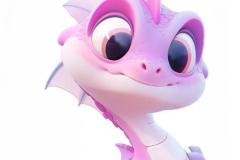 Ảnh đại diện, avatar khủng long hồng cute xỉu