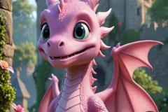 Ảnh đại diện, avatar khủng long hồng cute xỉu