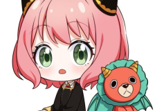 hình chibi cô gái tóc ngắn