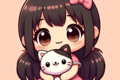 hình chibi cô gái dễ thương