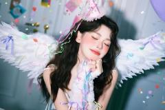 ảnh sinh nhật gái đẹp phong cách thiên thần