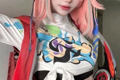 hình gái xinh cosplay tóc cam