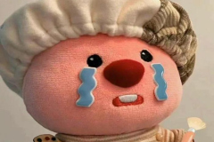 Hình gấu bông buồn cute