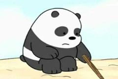 Ảnh con gấu buồn bã 