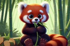 Hình gấu mèo chibi ngắm mãi không chán