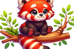 Hình gấu mèo chibi ngắm mãi không chán