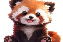 Hình gấu mèo chibi ngắm mãi không chán