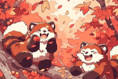 Hình gấu mèo chibi ngắm mãi không chán