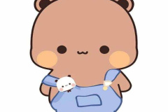Ảnh gấu nâu đáng yêu hoạt hình chibi