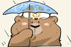 Ảnh gấu nâu đáng yêu hoạt hình chibi