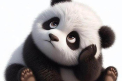 Ảnh gấu trắng đen cute