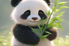 Ảnh 3d con gấu trúc đáng yêu