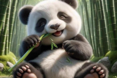 Ảnh 3d con gấu trúc đáng yêu