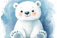 Ảnh gấu bắc cực chibi 