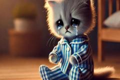 Ảnh mèo buồn chibi