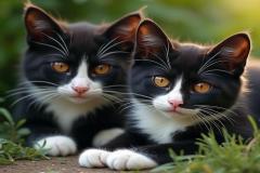 Ảnh mèo chibi cute đáng yêu