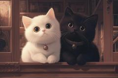 Ảnh mèo chibi cute