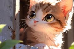 Ảnh mèo chibi cute
