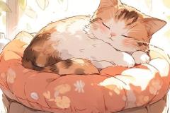 Ảnh mèo chibi ngủ