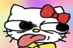 Ảnh vẽ mèo hello kitty