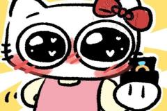 Ảnh vẽ mèo hello kitty