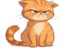 Ảnh mèo hoạt hình buồn