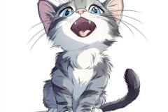 Ảnh mèo hoạt hình cute