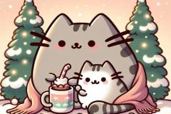 anh-meo-pusheen-dang-yeu-1